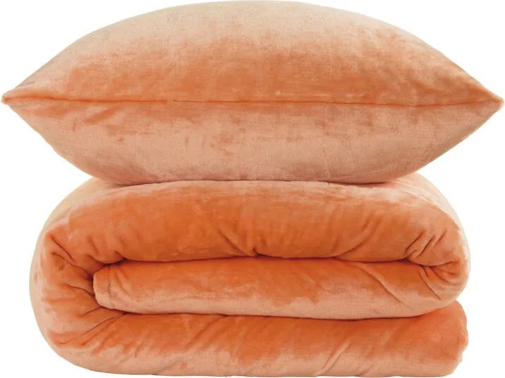 Posteľné obliečky z mikroplyšu koralové