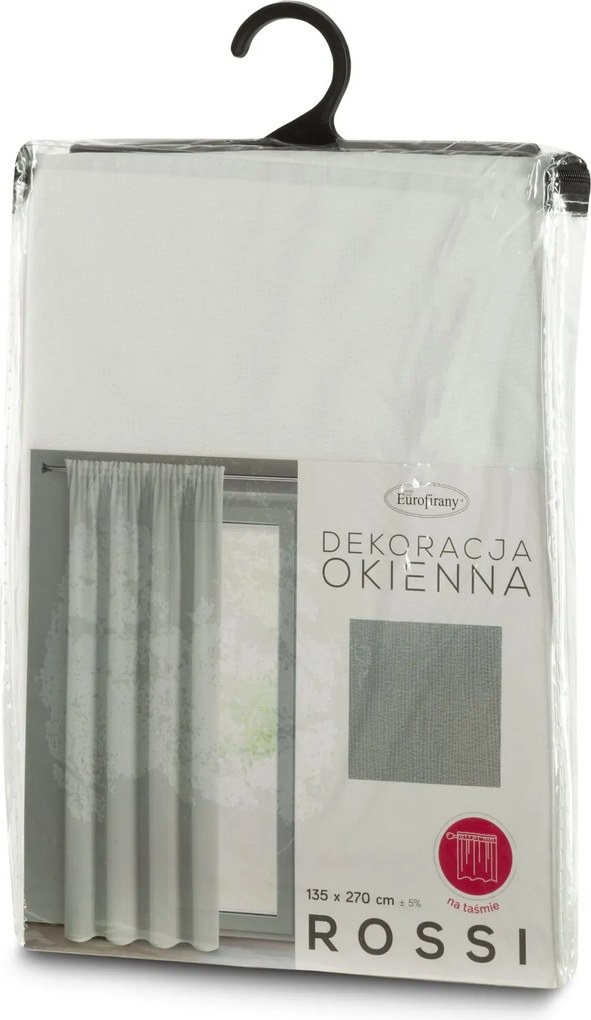 ZÁCLONA NA PÁSKE ROSSI 135X270 CM BIELA