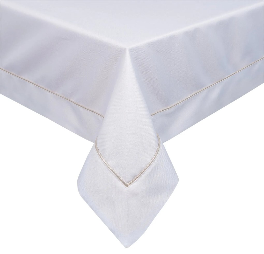 OBRUS MADELE 145X300 CM BIELY