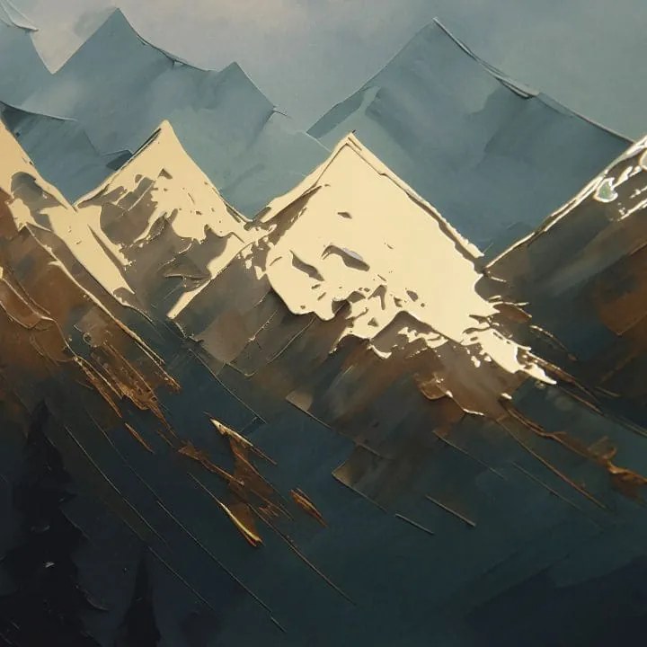 Plagát na stenu s EXTRA efektom - Mountain Majesty