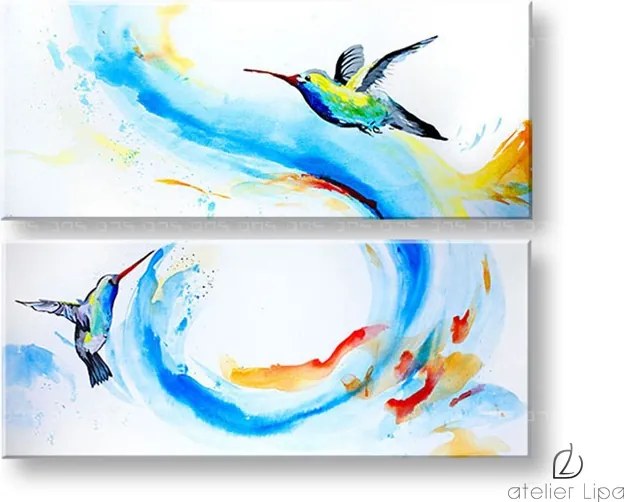 Autorská reprodukcia na plátne VTÁČIKY XOBDA022E2