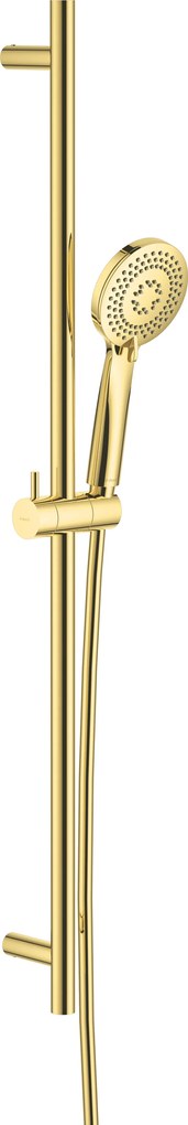 Deante Arnika, sprchový stĺp 800mm s 3-funkčnou ručnou hlavicou, zlatá lesklá, DEA-NQA_Z51K