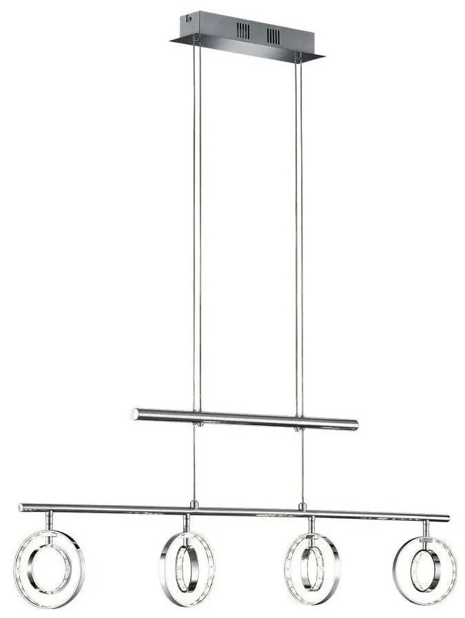 Reality - LED Luster na lanku PRATER 4xLED/4,5W/230V