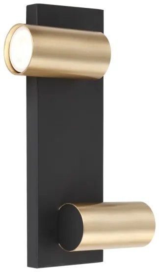 Nástenné bodové svietidlo GENESIS 2xGU10/8W/230V čierna