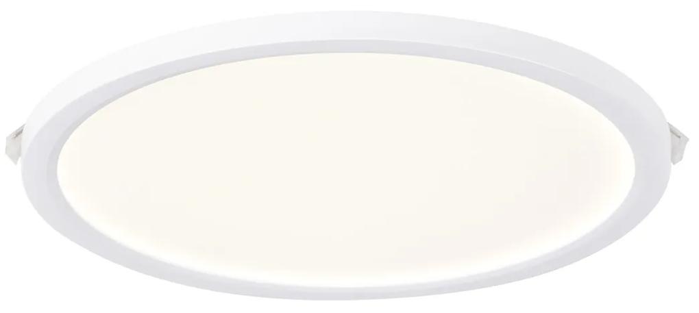 NORDLUX Kúpeľňové zapustené / stropné LED svietidlo SOLLER, 9 W, teplé denné biele svetlo, 17 cm