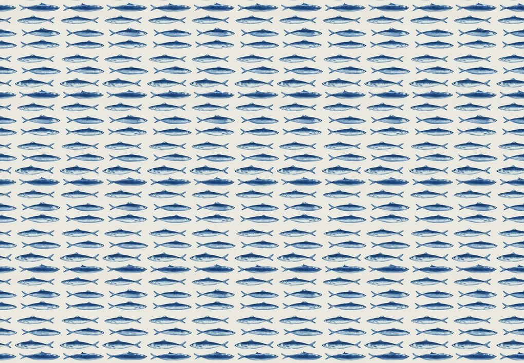 Fototapeta - Modré ryby (147x102 cm)