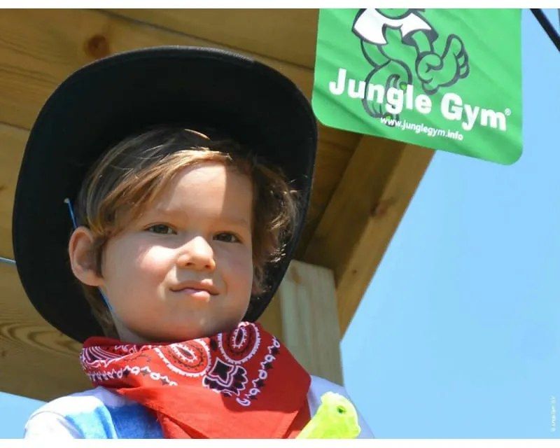 Ihrisko Jungle Home so šmykľavkou a modulom 1-Swing Frame 2.0