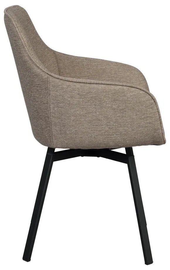 Béžové čalúnené jedálenské kreslá v súprave 2 ks Alison – Rowico