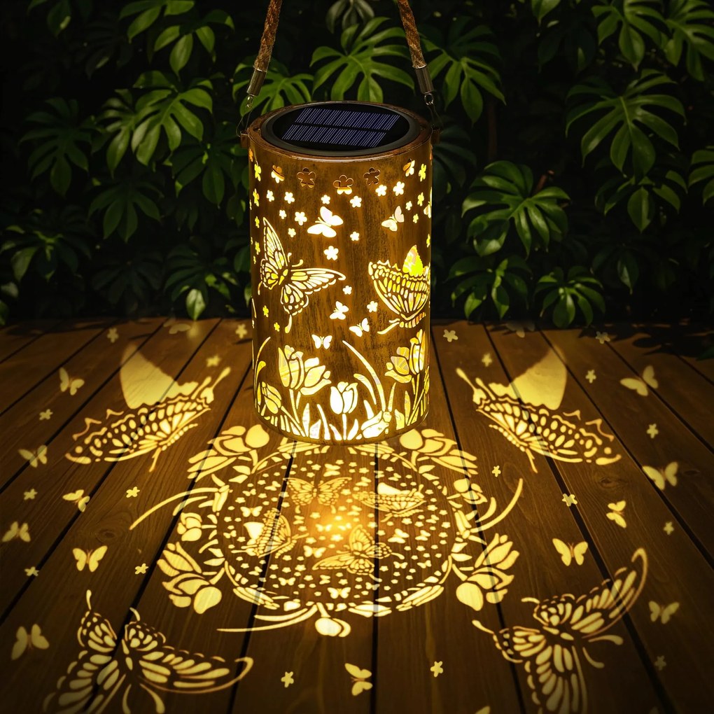 Lampáš, solárna záhradná lampa, vodotesná.