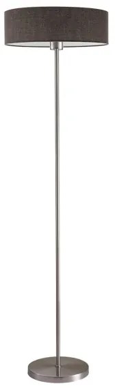 LED stojacia lampa TUNJA 1xE27/20W/230V priemer 38 cm matný chróm/hnedá