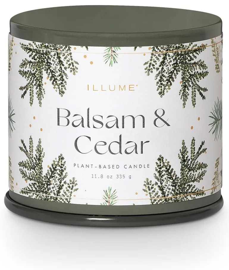 Vonná sójová sviečka doba horenia 50 h Balsam &amp; Cedar – ILLUME x Bloomingville