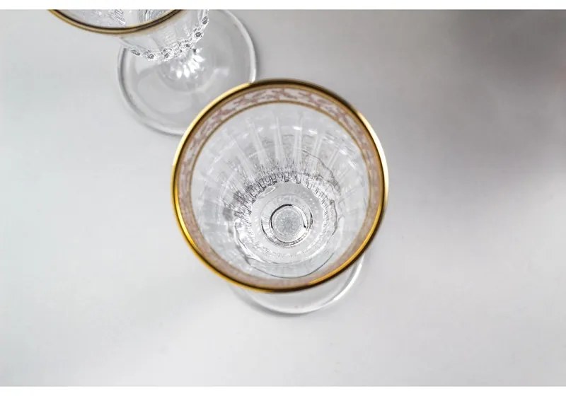 BOHEMIA PRESTIGE DORATO POHÁR NA ŠAMPANSKÉ 210ML SADA 6 KS