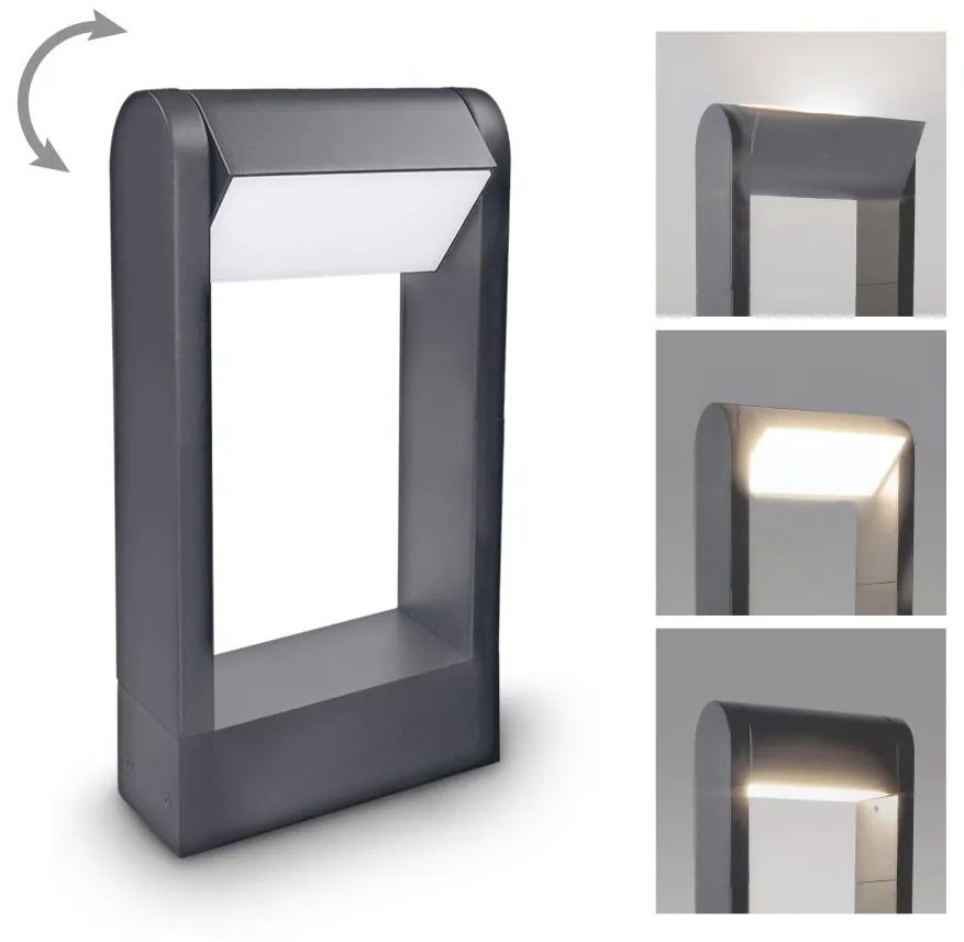 Brilagi - LED Vonkajšia lampa CROTONE LED/7W/230V antracit IP54 30 cm