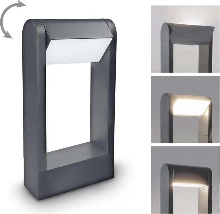 Brilagi - LED Vonkajšia lampa CROTONE LED/7W/230V antracit IP54 30 cm