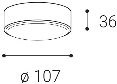 LED2 Vonkajšie prisadené stropné LED osvetlenie ROLO, 6W, teplá biela, okrúhle, antracitové, IP65