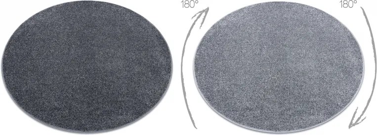 Koberec kruh SANTA FE sivý 97 - 100 cm kruh