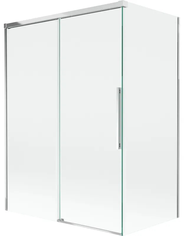 Mexen Rox, 2-krídlová posuvná vaňová zástena 120 + 70 x 150 cm, 8mm číre sklo, chrómový profil, 8C9-120-070-01-00