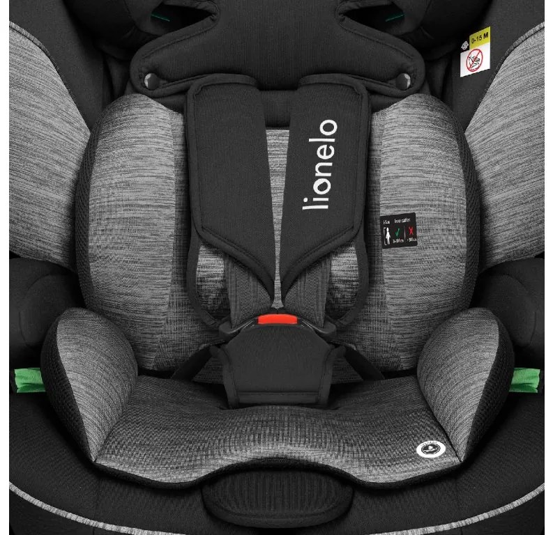 Autosedačka Lionelo Levi I-Size 76 - 150 cm Farba: Black Grey