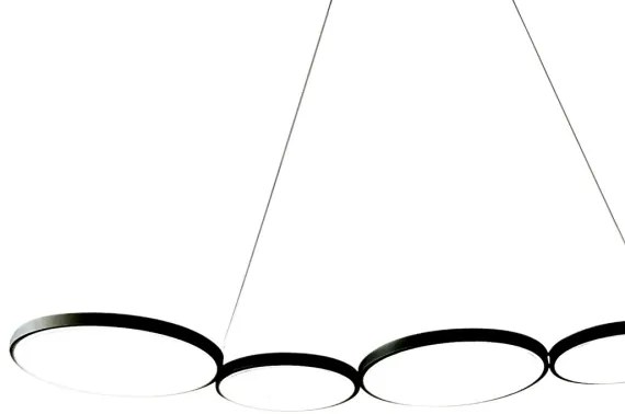 LED Luster na lanku OLYMPIA 5xLED/10W/230V čierna