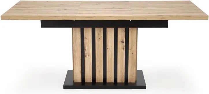 Rozkladací jedálenský stôl 130-180 cm Lalia (čierna) (pre 6 8 osôb). Vlastná spoľahlivá doprava až k Vám domov. 1049330