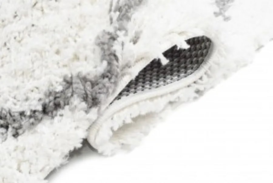 TA Koberec G931A KRÉMOVÁ/TMAVOSIVÁ BOHO Rozmer: 100x250 cm