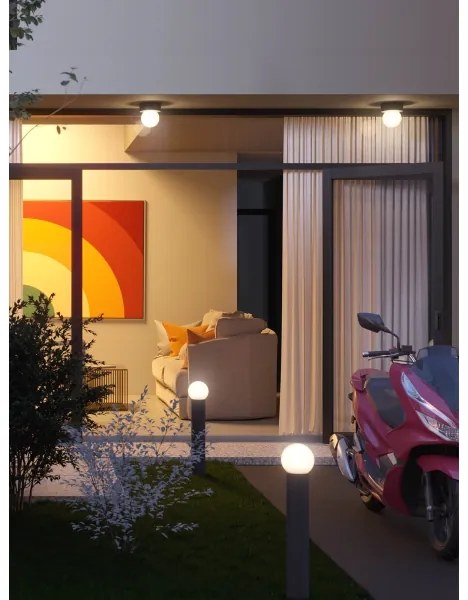 Redo 90643 - Vonkajšia lampa BULK 1xE27/20W/230V 80 cm IP44 antracit