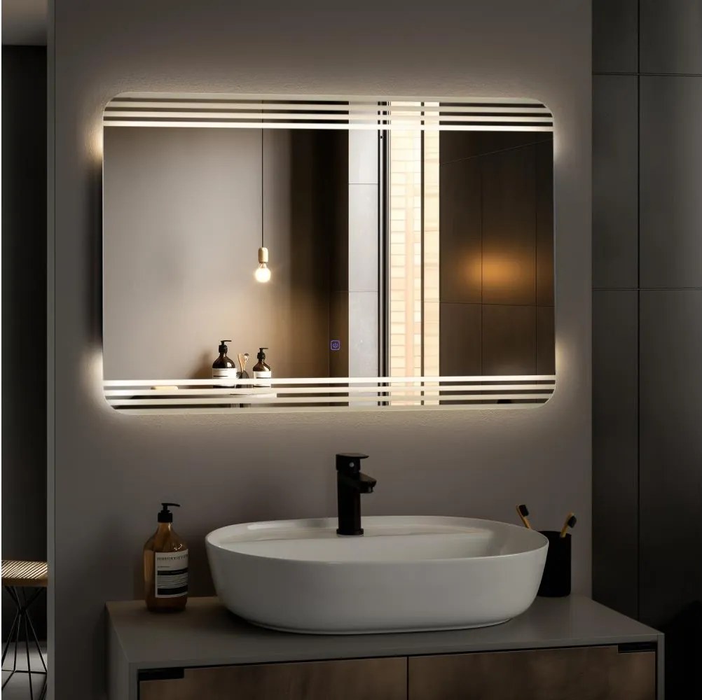 Brilagi - kúpeľňové LED zrkadlo MELZO LED/30W/230V 60x90 cm IP44 CRI 90 stmievateľné + CCT