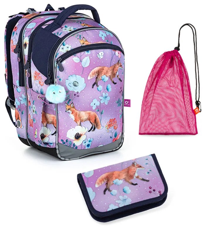 Školský set Topgal COCO 22006 G - školská taška + peračník + vrecko na prezuvky