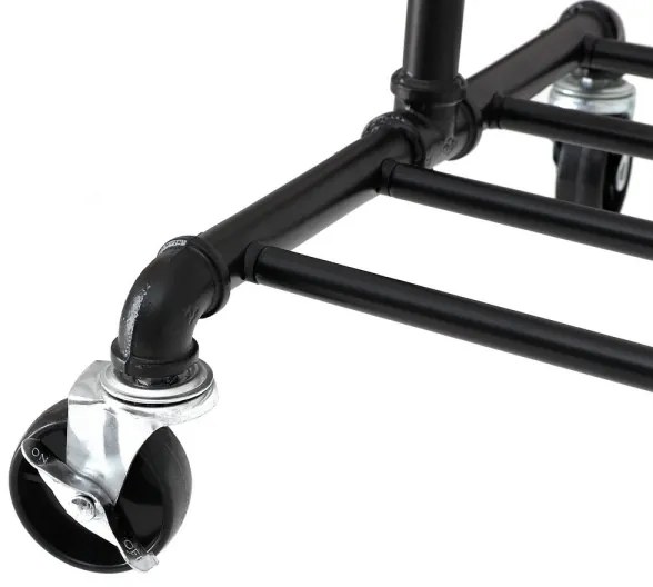 Mobilný stojanový vešiak LINEA čierny