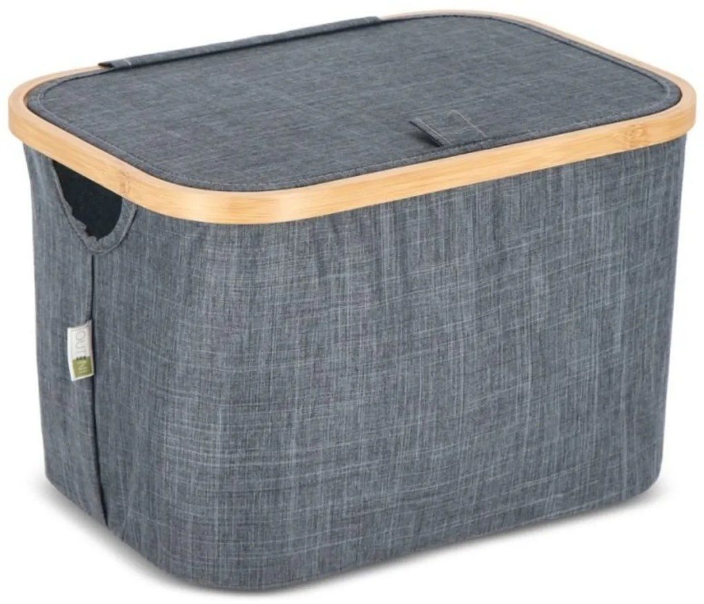 Skladací kôš NOLVIO 25 L, modrosivý