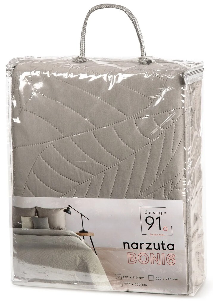 PREHOZ NA POSTEĽ BONI6 170X210 CM STRIEBORNÝ