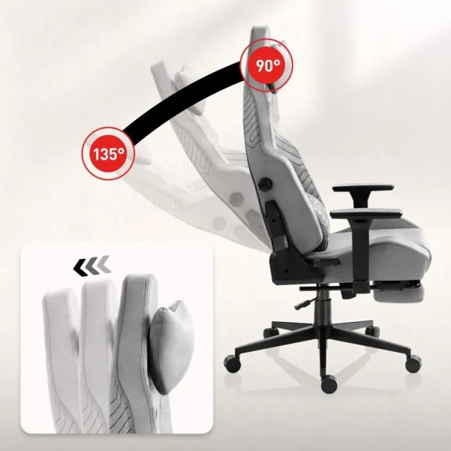 Herná stolička Force 8.1 Grey