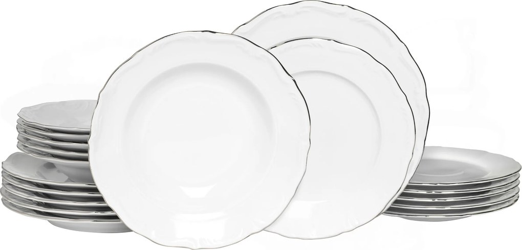 XXXLutz JEDÁLENSKÝ SERVIS Maria Theresia Platin 18-dielne Creatable - Online Only bytové doplnky - 007768059204