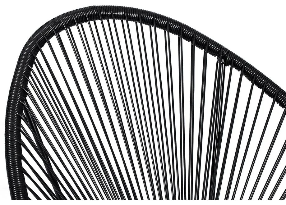 Čierne záhradné kreslo z umelého ratanu Bonami Selection Avocado