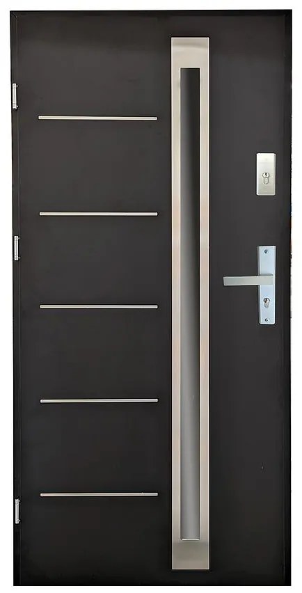 Dvere vchodové Crodoba 90Ľ čierne