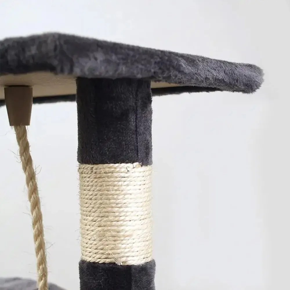 Kočičí škrabadlo Silaxo 75 cm tmavě šedé/bílé