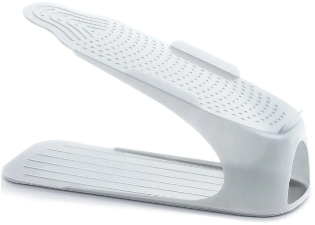 Prosperplast Organizér na topánky, plastový, sada 4 ks pre veľkosť 38-45, transparentný