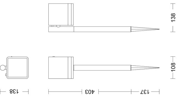 Philips - LED Solárna lampa VIRONA LED/1,8W/3,7V 2700K IP44