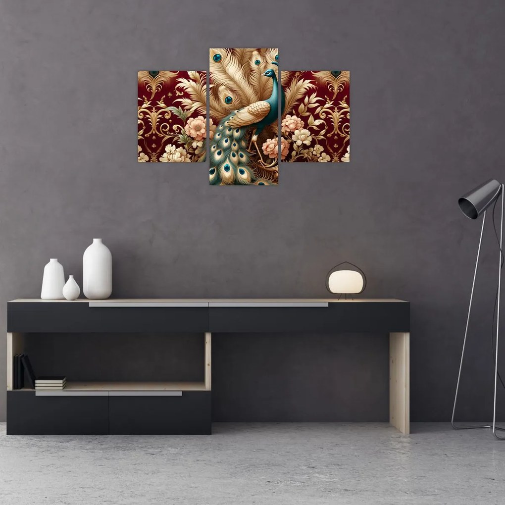 Obraz – Elegantný páv (90x60 cm)