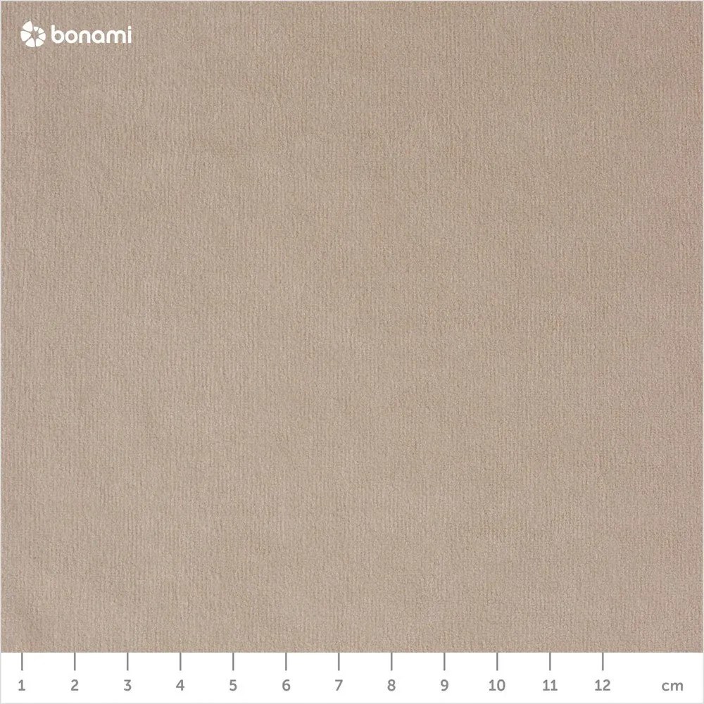 Béžová zamatová rozkladacia rohová pohovka do "U" (pravý roh) Sweet Harmony – Miuform