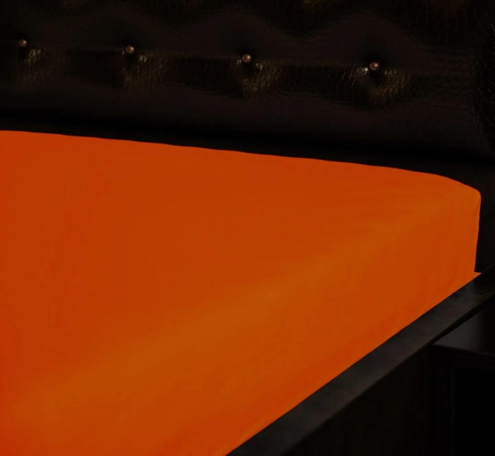 Froté napínacia plachta Oranžová 31 Rozmer: 80 x 180 cm
