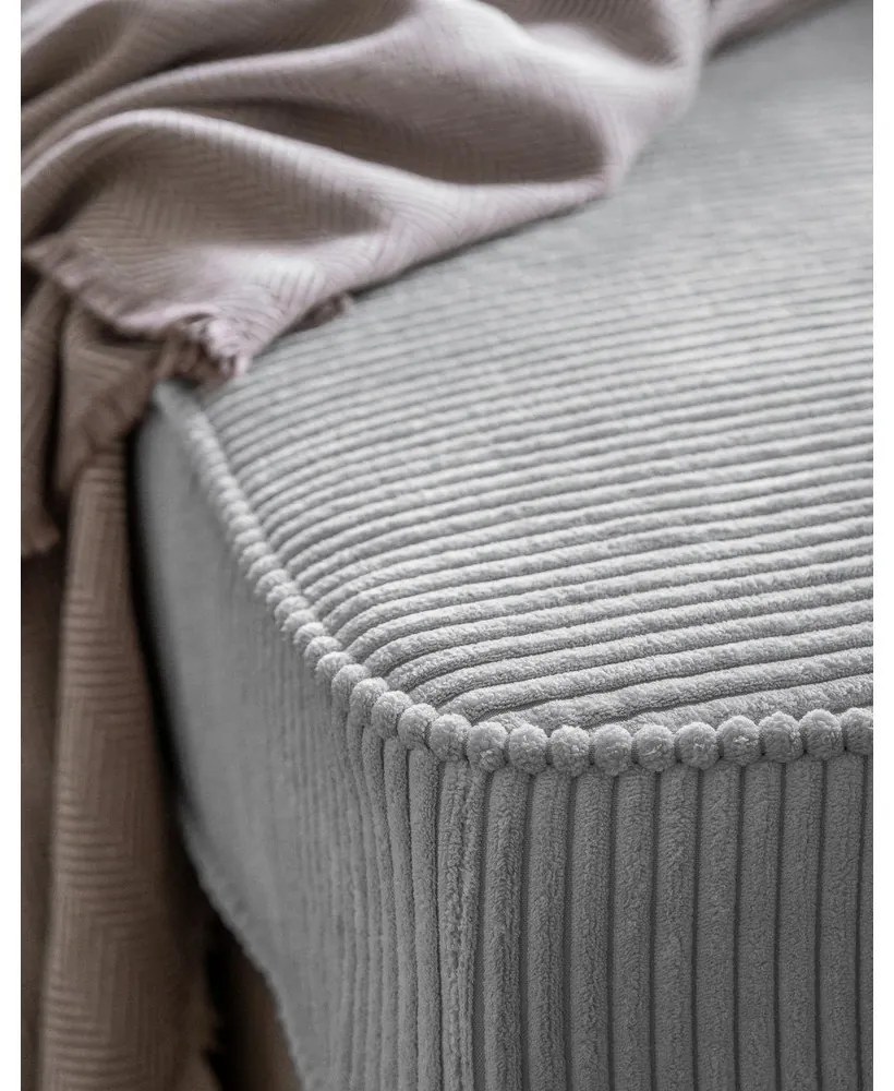 Svetlosivá menčestrová leňoška (ľavý roh) Chic Charlotte – Miuform