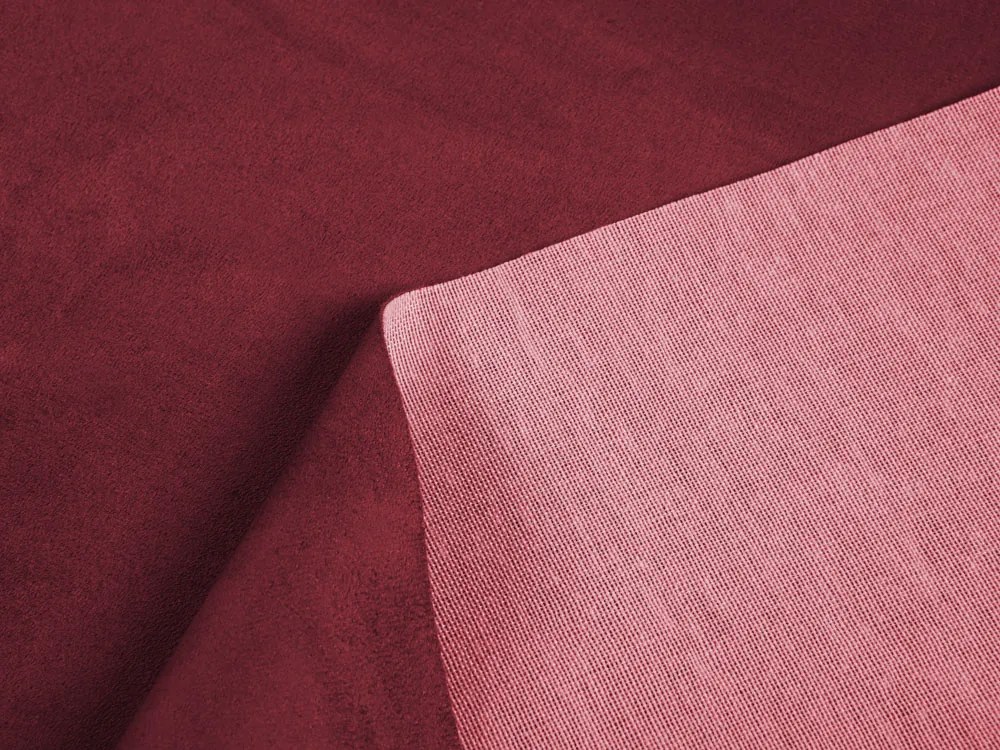 Biante Oválny obrus/imitácia brúsenej kože Alcantara ALC-008 Vínovo červený 120x160 cm