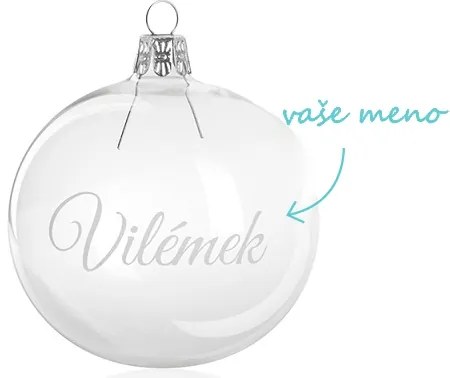 Vianočná pieskovaná banka sa menom 8 cm