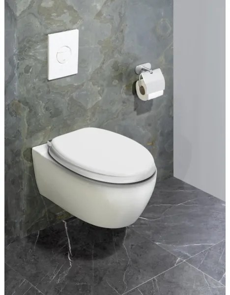 WENKO 22885100-WC sedátko URBIO 36x42,5 cm biela/strieborná