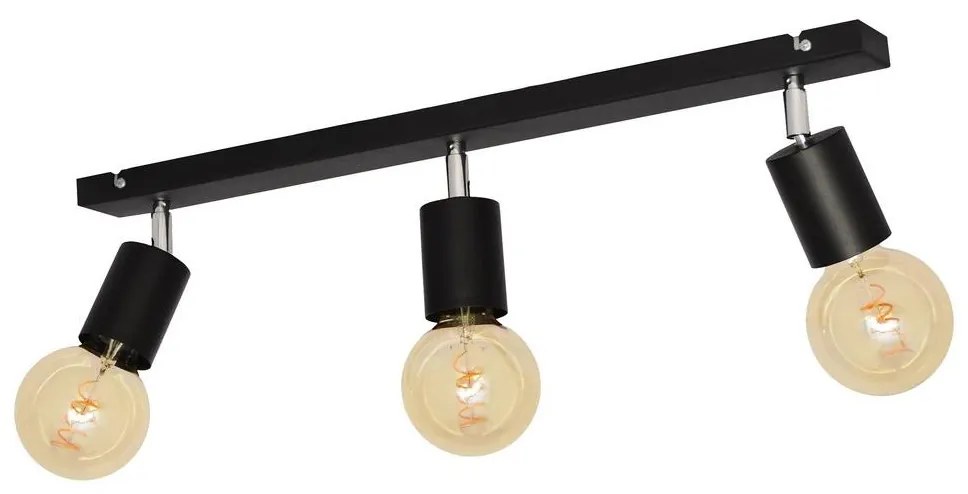 Bodové svietidlo TUNE 3xE27/20W/230V čierna