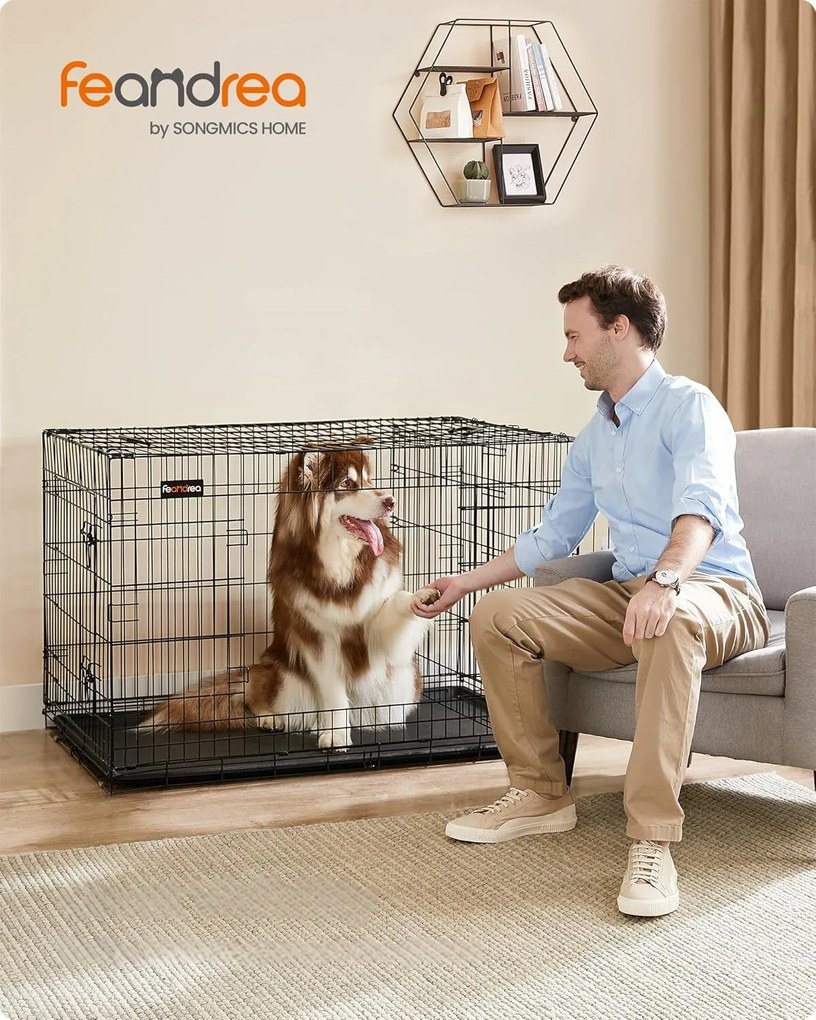 Přepravní klec pro zvířata Diplo L 122 cm černá