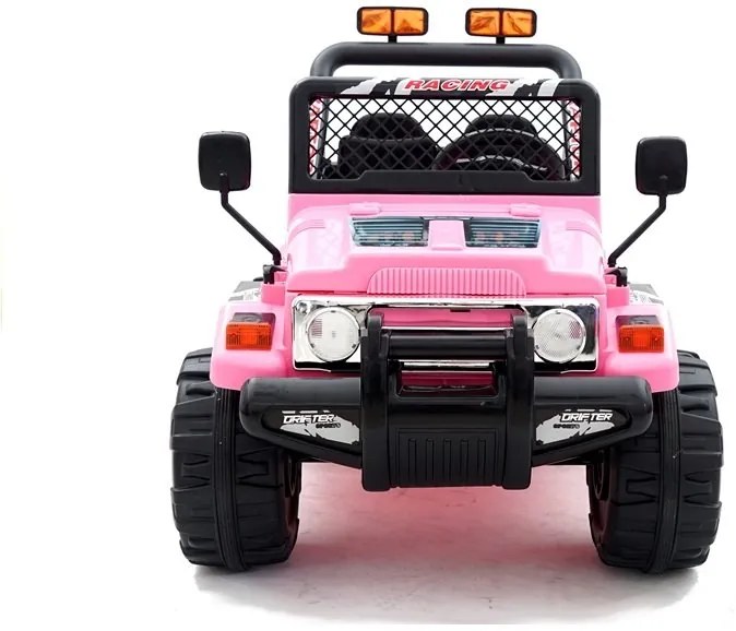 LEAN CARS ELEKTRICKÉ AUTÍČKO JEEP S618 - NELAKOVANÉ - RUŽOVÉ - 2x45W - 12V7Ah - 2024
