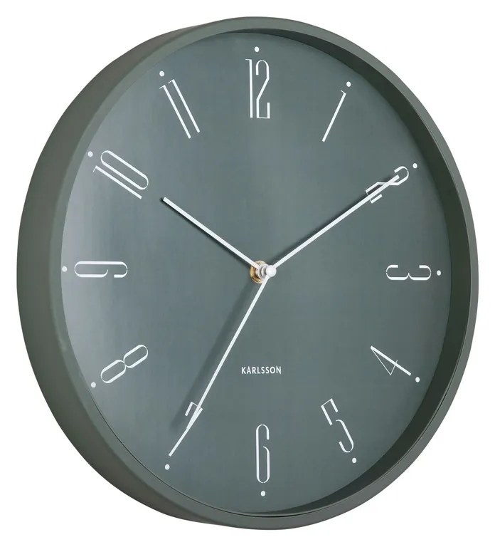 Karlsson 5988GR dizajnové nástenné hodiny sivá, pr. 30 cm
