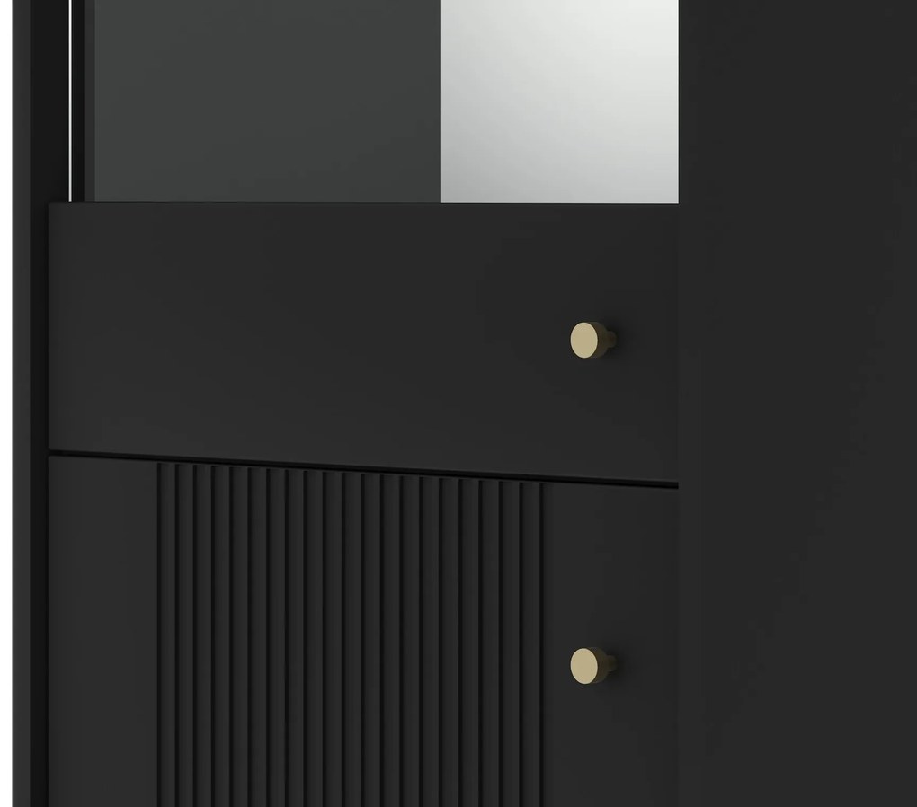 Vitrína Iseo 54 cm čierna